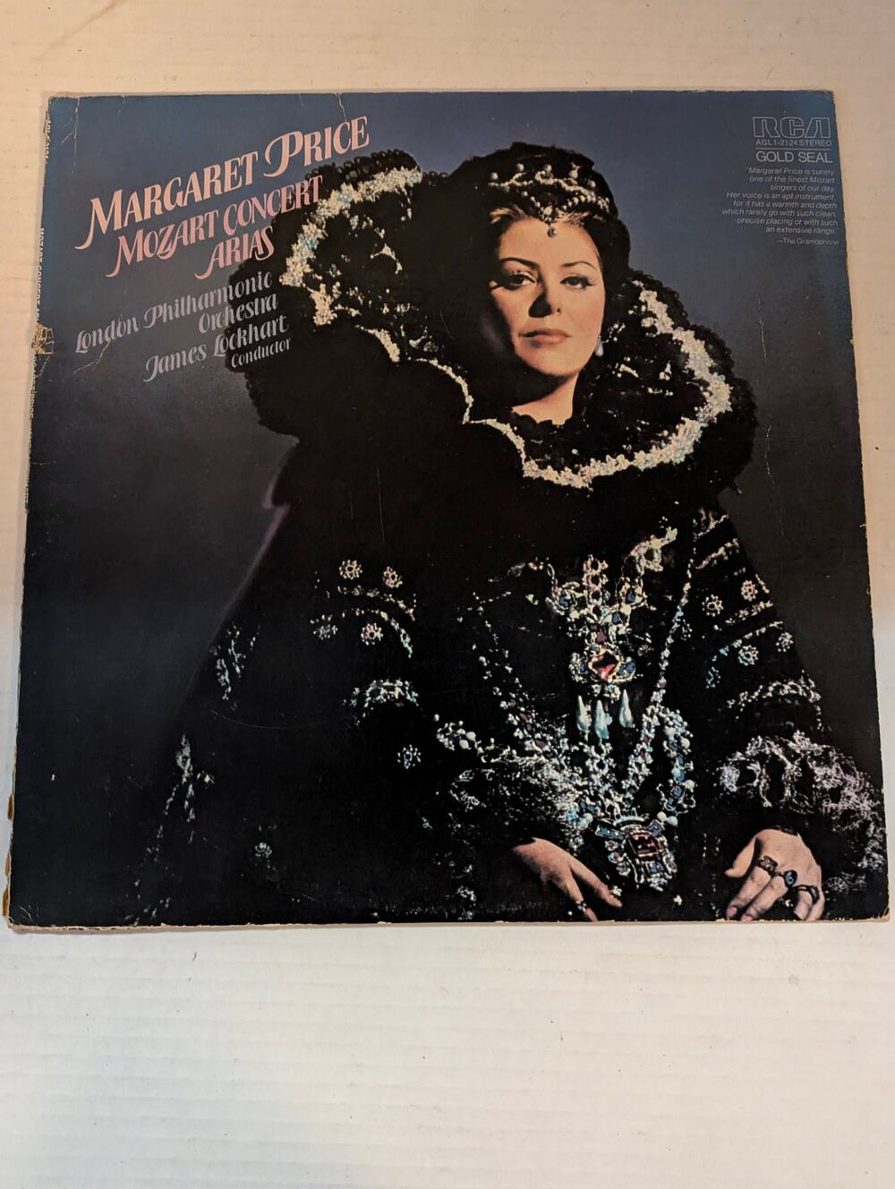 Vintage Margaret Price Mozart Concert Arias RCA Gold Seal AGL1-2124 Stereo LP